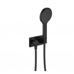 Kaya Hand Shower, Soft Square Plate, Matte Black